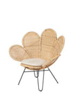 Zahra CHAIR WITH WHITE SEAT CUSHION