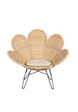 Zahra CHAIR WITH WHITE SEAT CUSHION