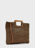 Wooden Handle Tote Bag