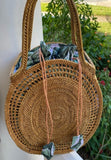 Hana round rattan bag