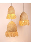 Seagrass tassel lamp