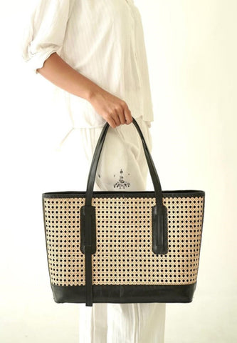 Firdaus bag with leather