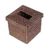 Rattan tissue box square