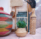Wicker Woven Storage Belly Basket