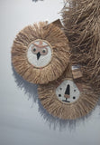 Woven Wall Hanging Craft Animal Head Wall Decoration