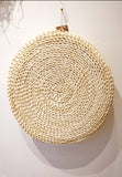 Handwoven pouf