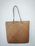 Handwoven palm leaf shopping bag