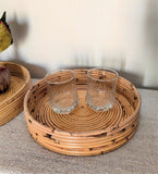 Bamboo tray with self design