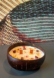 Mix berries Soy Wax candle in coconut shell