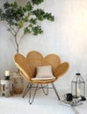 Zahra CHAIR WITH WHITE SEAT CUSHION