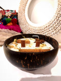 Lavender Soy Wax candle in coconut shell