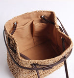 Seagrass sling bag brown