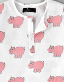 Hippo Print Pure Cotton Sleepwear Set