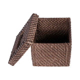 Rattan tissue box square