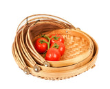 Bamboo Tray with Net - Set of 3