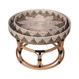 Seagrass tray with rattan stand