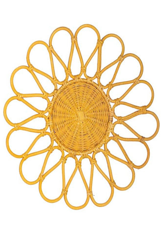 Rattan placemat Flower