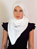 Zari Glitter Scarf for Women - Cream